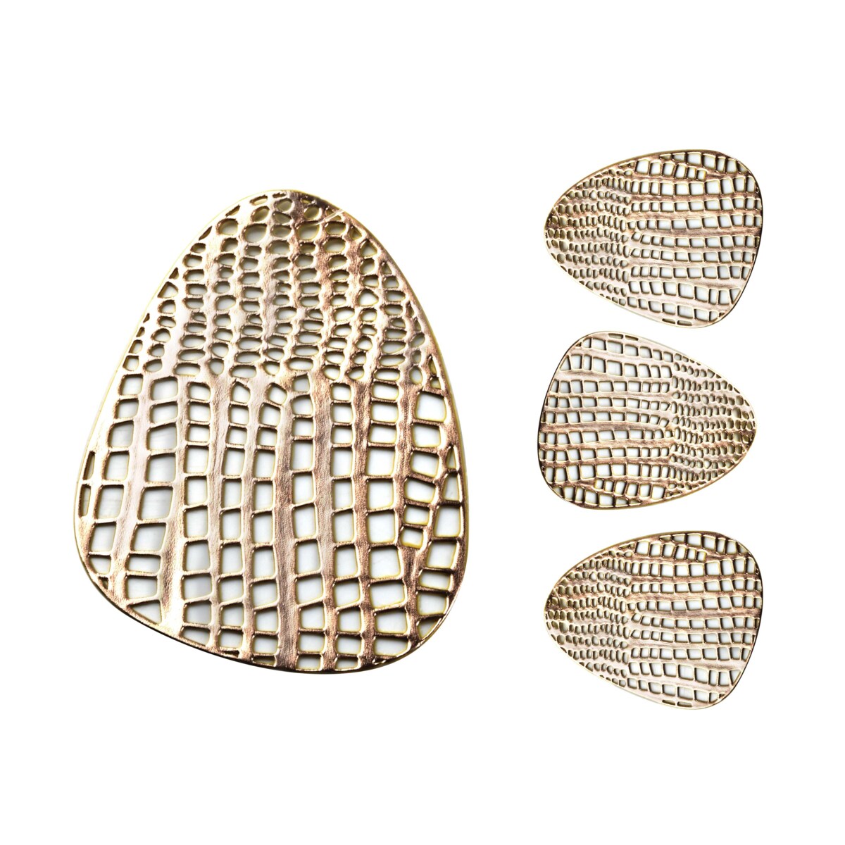 LEILA Komplet 4 podstawek pod kubek 10cmx13cm