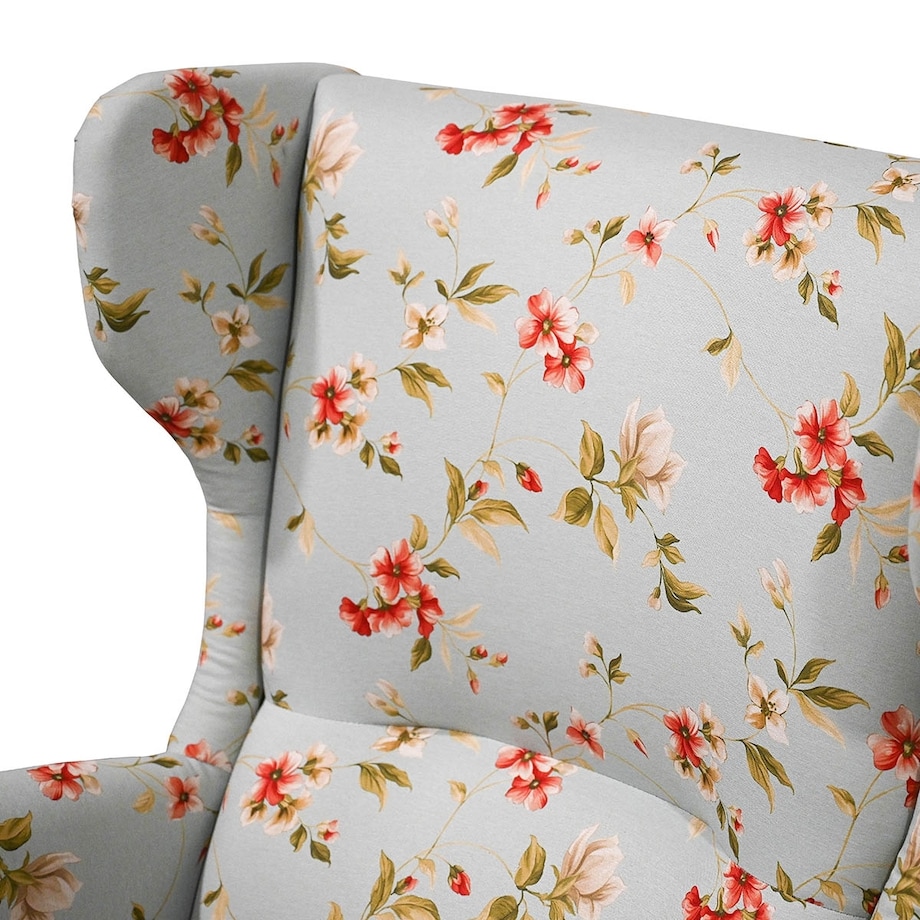 Fotel klasyczny Paul - kwiaty - 82cm x 101cm x 93cm