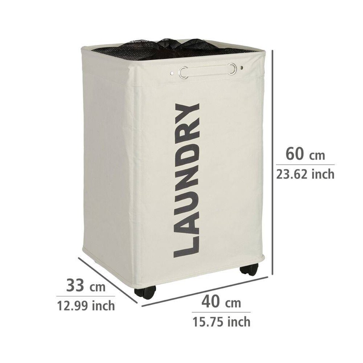 Kosz na pranie QUADRO - pojemnik 79 l, WENKO