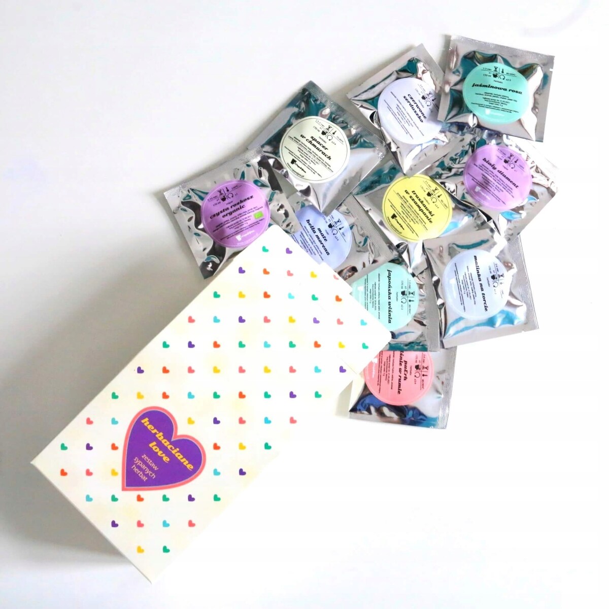 HERBACIANE LOVE ZESTAW HERBAT DLA FACETA KOBIETY NA WALENTYNKI ROCZNICĘ