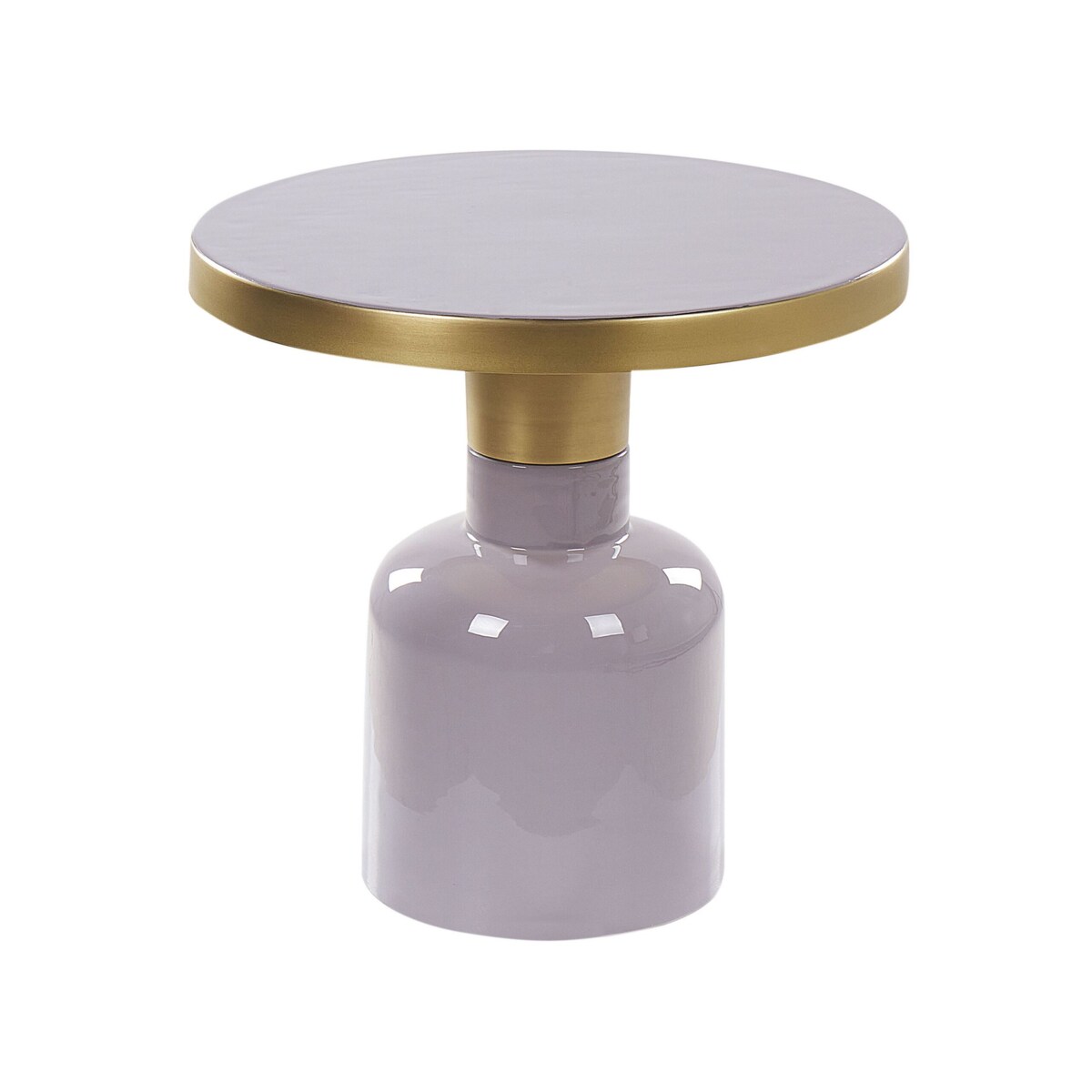 Stolik pomocniczy metalowy fioletowy LOMITA