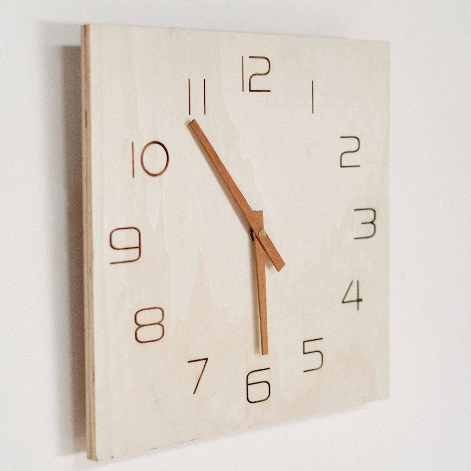 Zegar ścienny drewniany Simplicity