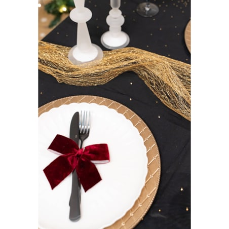 Bieżnik na stół, metaliczna siatka, 4 m