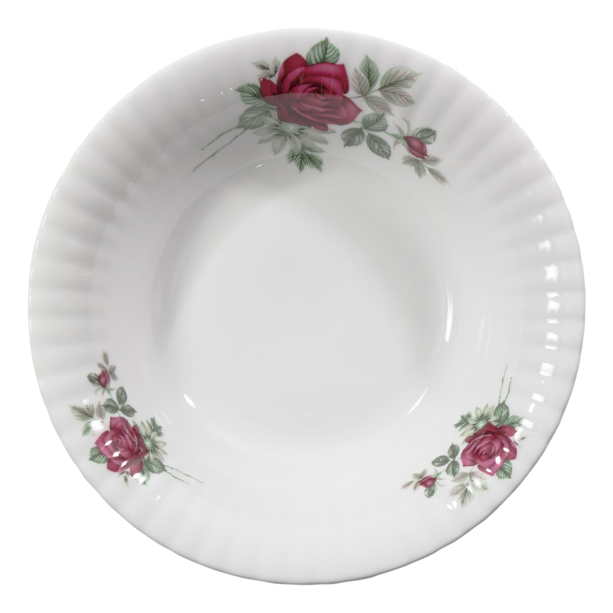 Salaterka okrągła 26 cm Iwona Bordowa Róża B826