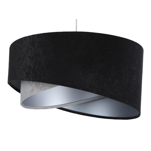 Lampa wisząca SHAPELESS czarna/szara/srebrna