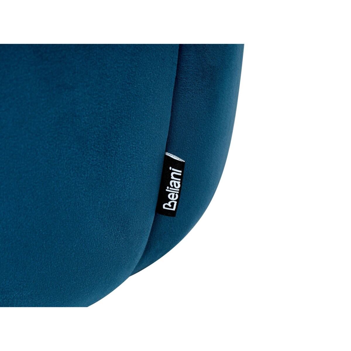 Puf SELBY Welur Niebieski