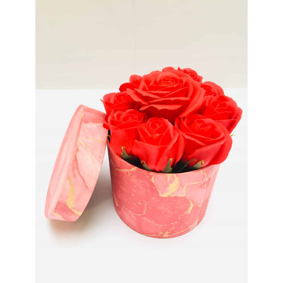 FLOWER BOX pudełko KWIATY Z MYDŁA płatki do kąpieli pachną na prezent róża