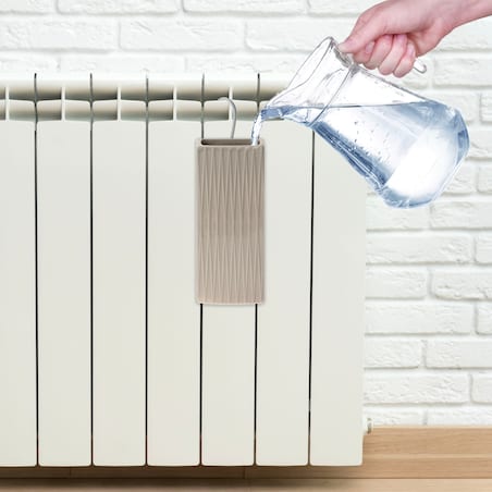 Nawilżacz Powietrza Na Kaloryfer Grzejnik Pojemnik Kwiaty Brązowy