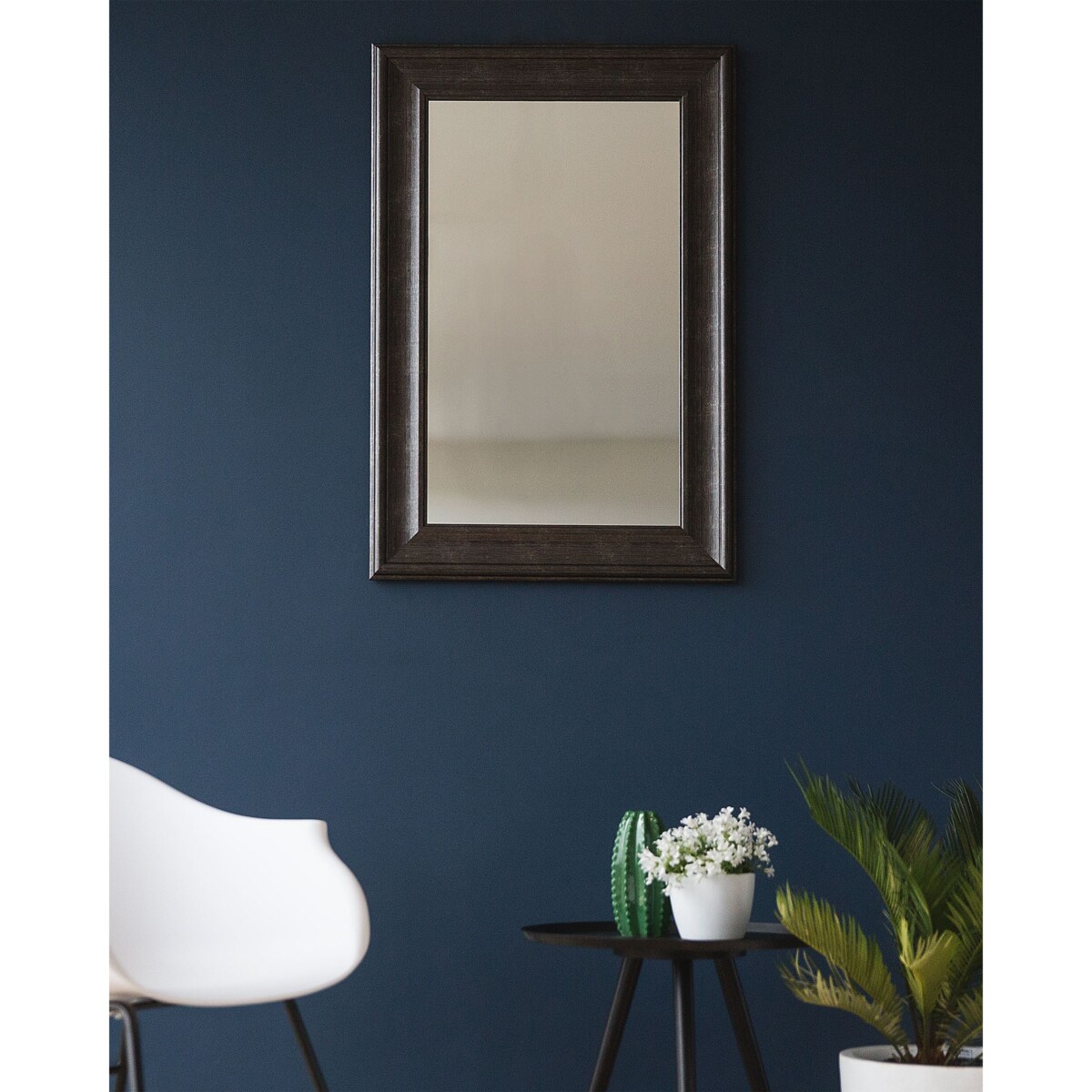 Lustro ścienne LUNEL 60 cm 90 cm Czarny