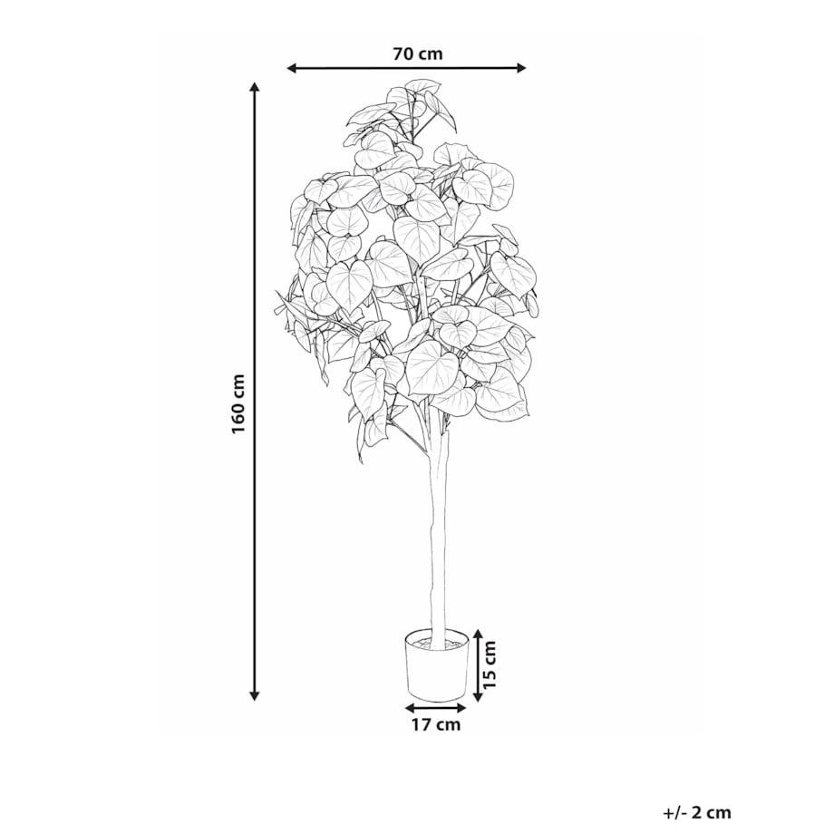 Sztuczna roślina FICUS TREE 160 cm Zielony