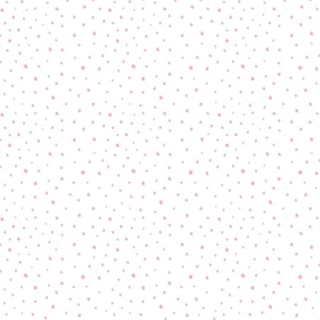 Noordwand Tapeta Mondo baby Confetti Dots, biało-różowo-beżowa