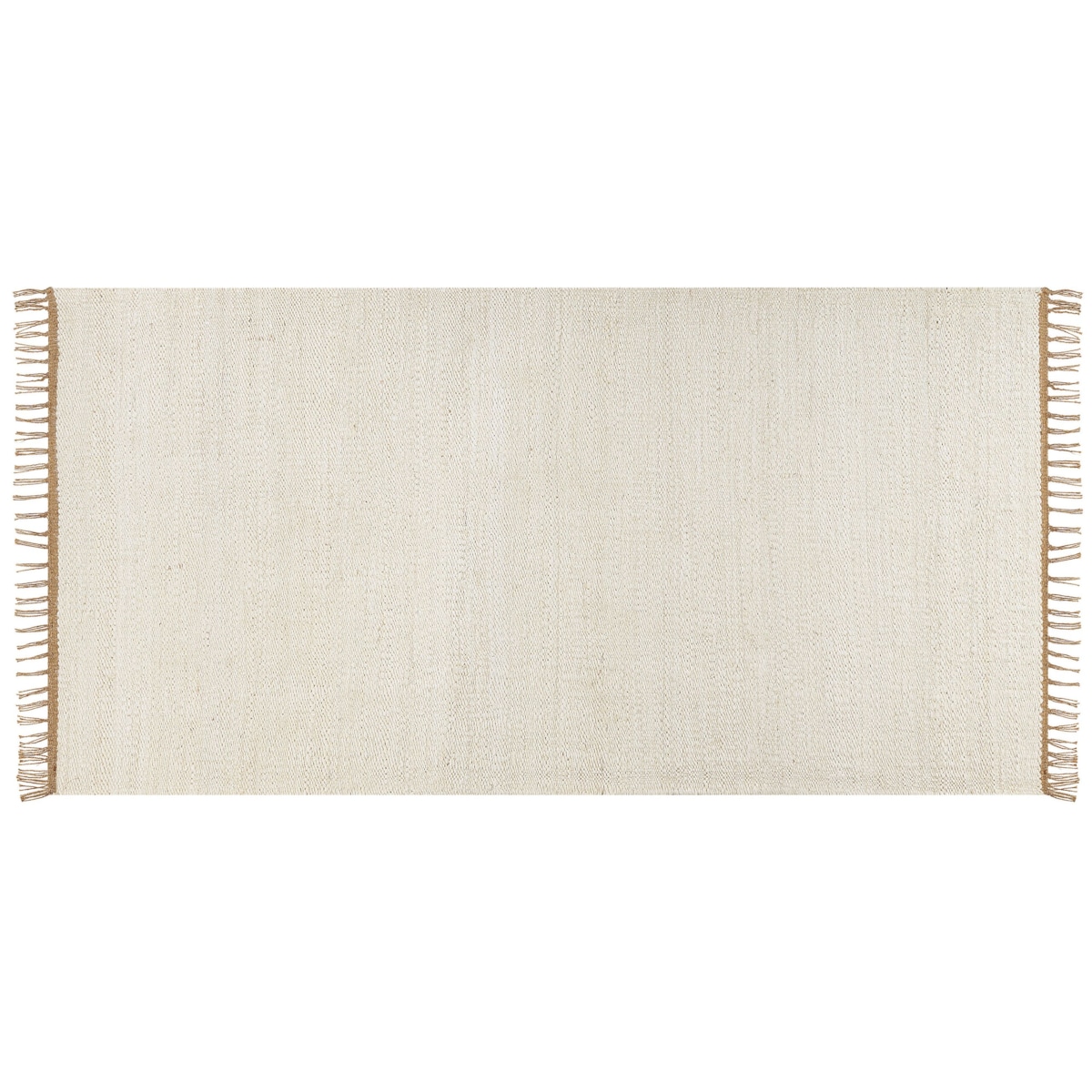 Dywan z juty 80 x 150 cm jasnobeżowy LUNIA