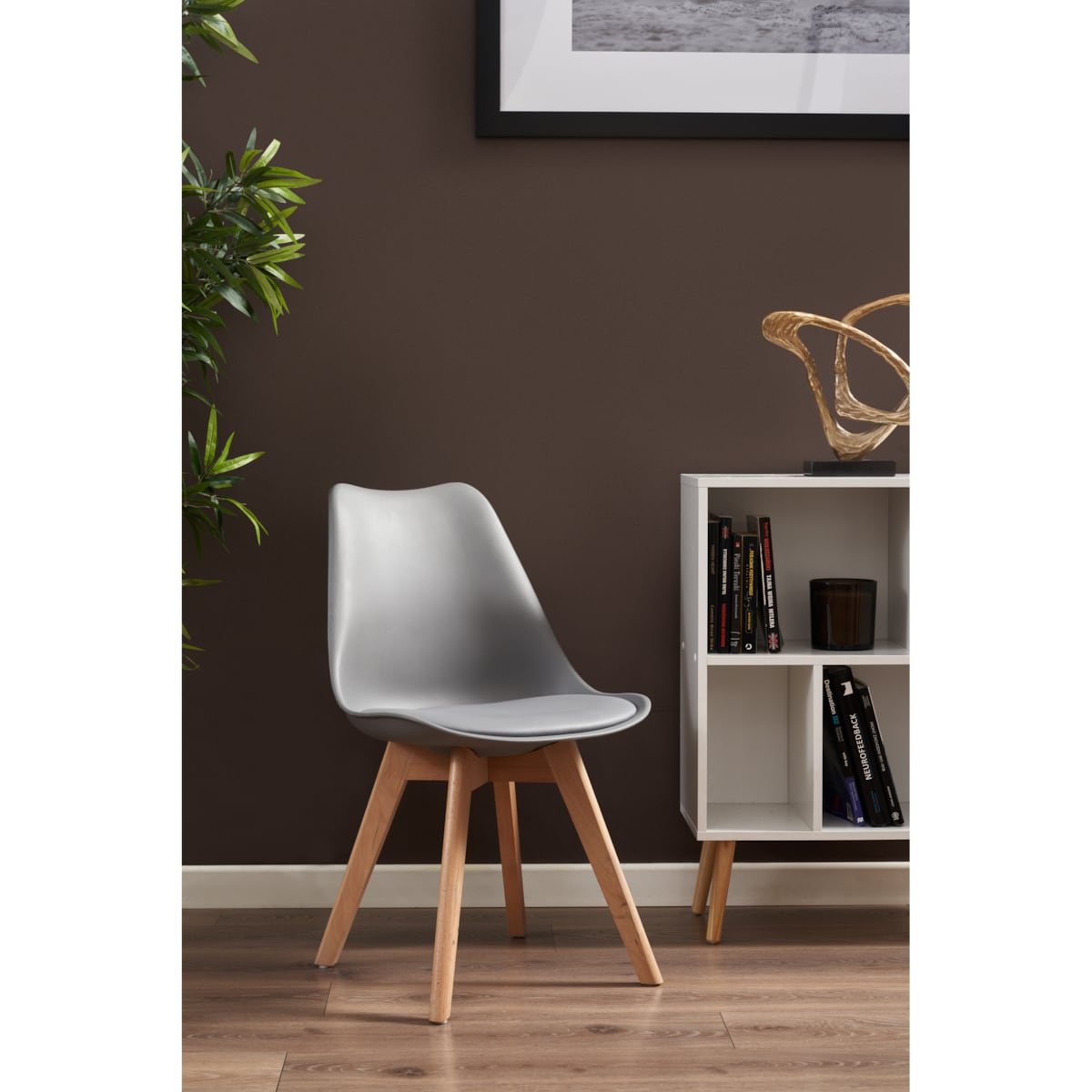 Krzesło skandynawskie OSLO do kuchni szare