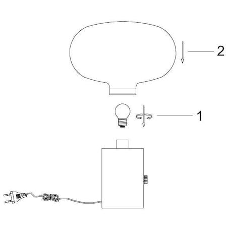 Loftowa LAMPA stołowa CHARLIZE 03520/01/62 Lucide marmurowa LAMPKA stojąca zielona bursztynowa