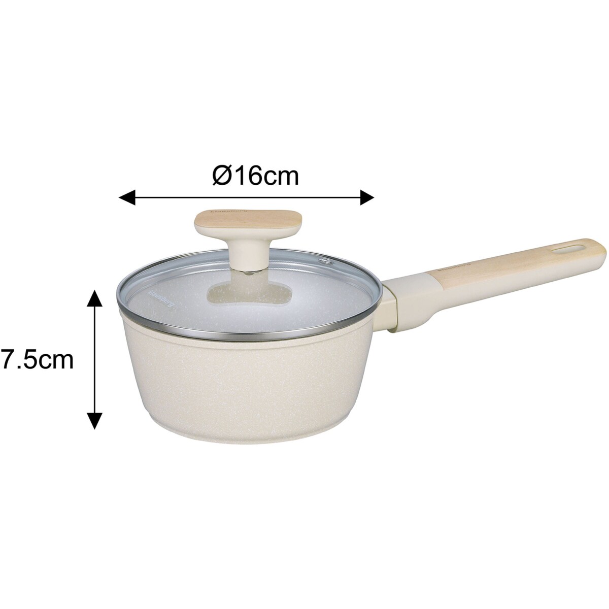 Komplet garnków z marmurkową powłoką nieprzywierającą 12-ele KLAUSBERG