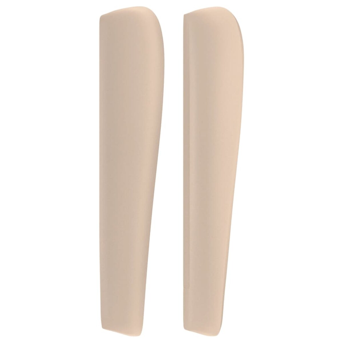 vidaXL Zagłówek uszak, cappuccino, 103x23x118/128 cm, sztuczna skóra