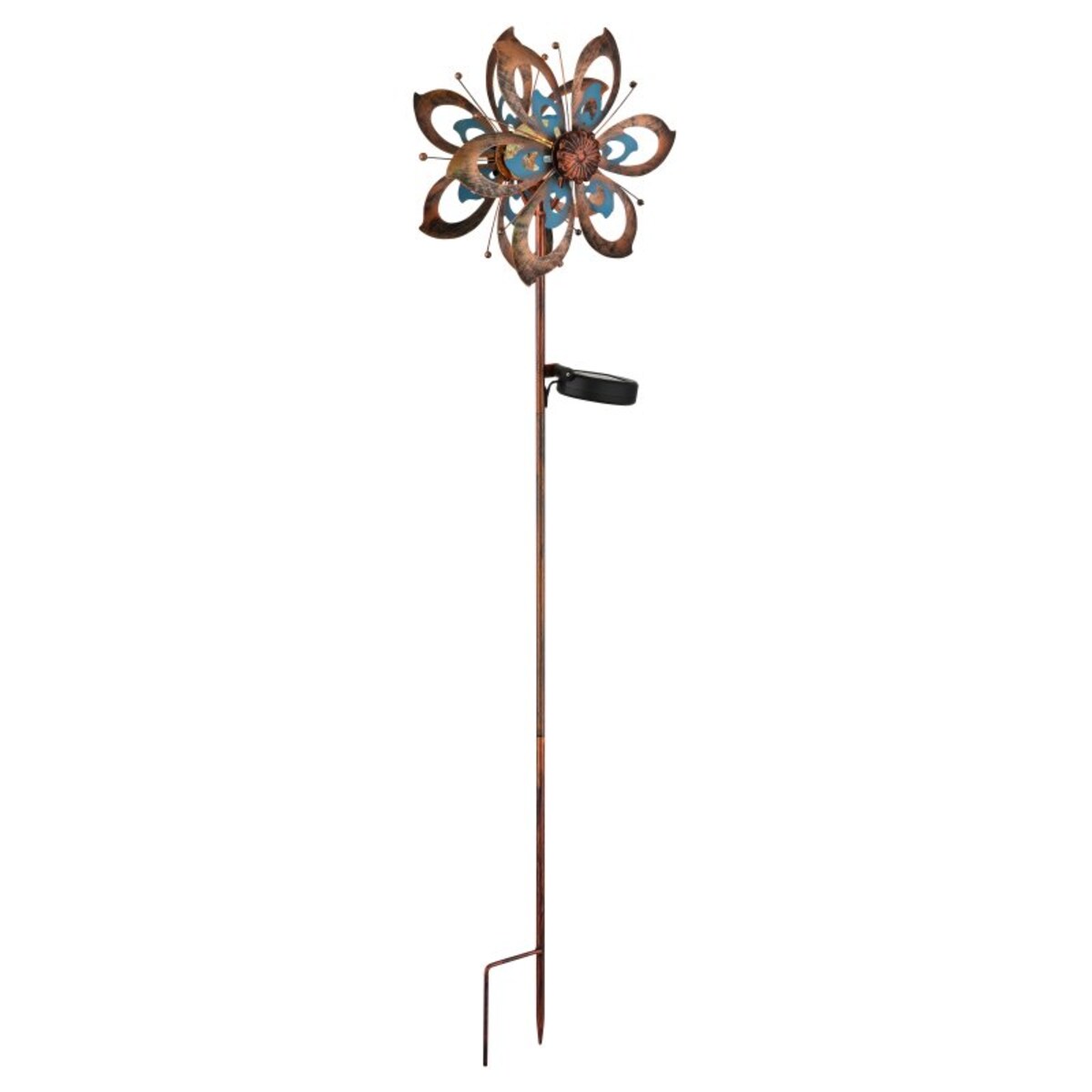 Lampa solarna dogruntowa LED Globo SOLAR 36571 0,06W złota, koło wiatrowe, 3000K, IP44