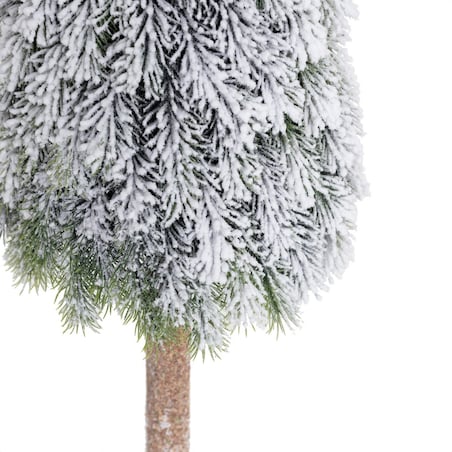 Choinka White Snow 100cm boże narodzenie, święta, świąteczne, biały-zielony, 25 x 25 x 100 cm