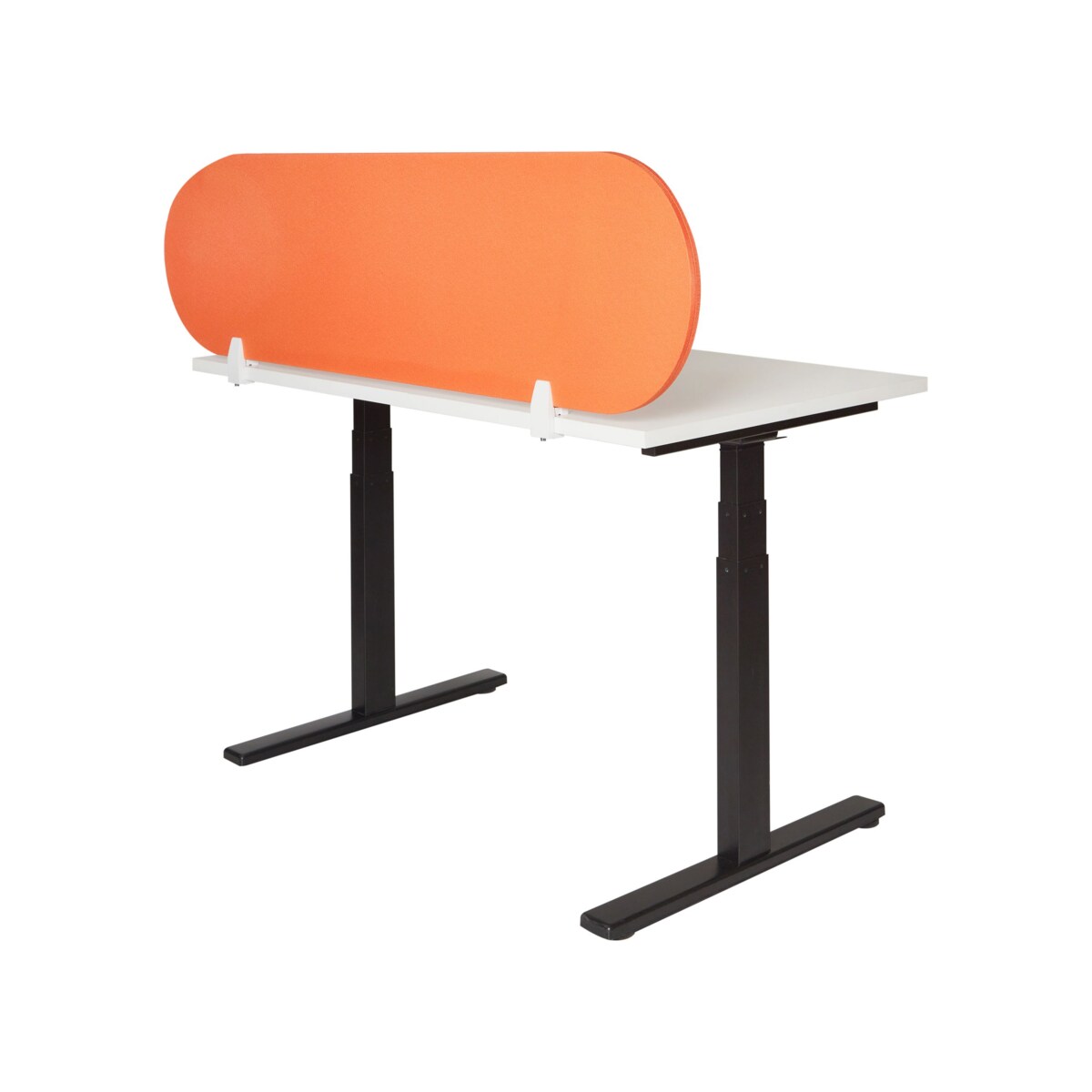 Przegroda na biurko 160 x 40 cm pomarańczowa SPARKY