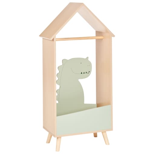 Wieszak na ubrania dla dzieci jasne drewno DURANGO