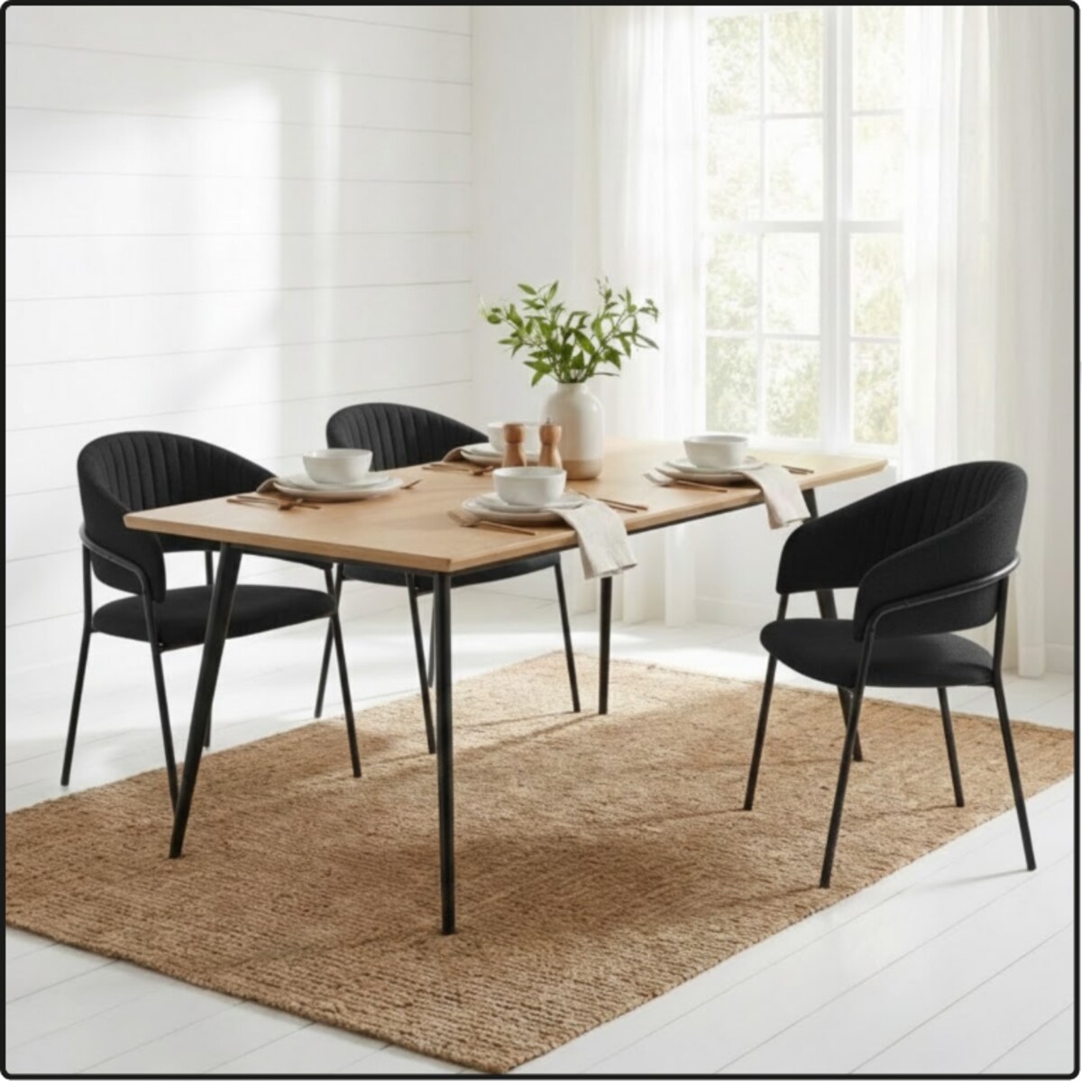 Krzesło tapicerowane nowoczesne wygodne pikowane do jadalni salonu czarne welurowe