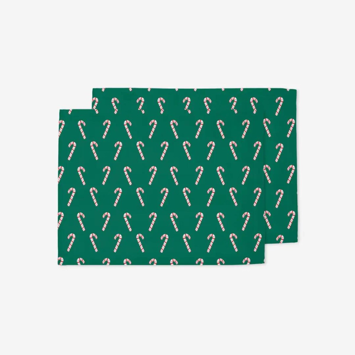 Podkładki świąteczne - Laski świąteczne - zieleń