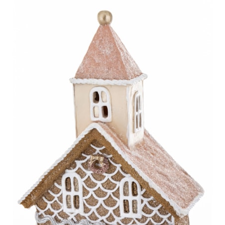 Dekoracja domek z piernika LED 33x17 cm JONG