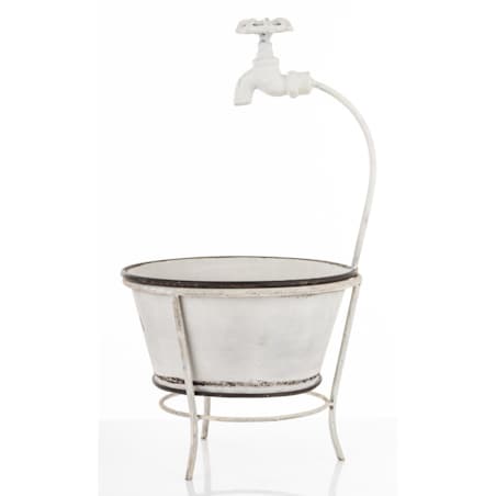 Kwietnik metalowy 41x22x22 cm MISKA-2 z kranikiem