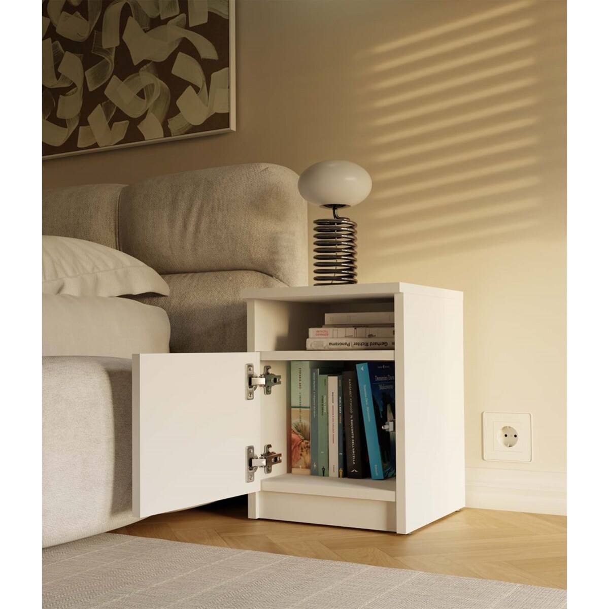 Szafka nocna GALAX 30 1D BIAŁY