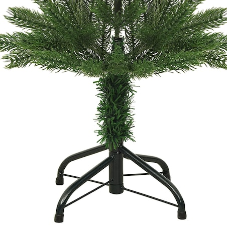 vidaXL Sztuczna, smukła choinka ze stojakiem, 150 cm, PE