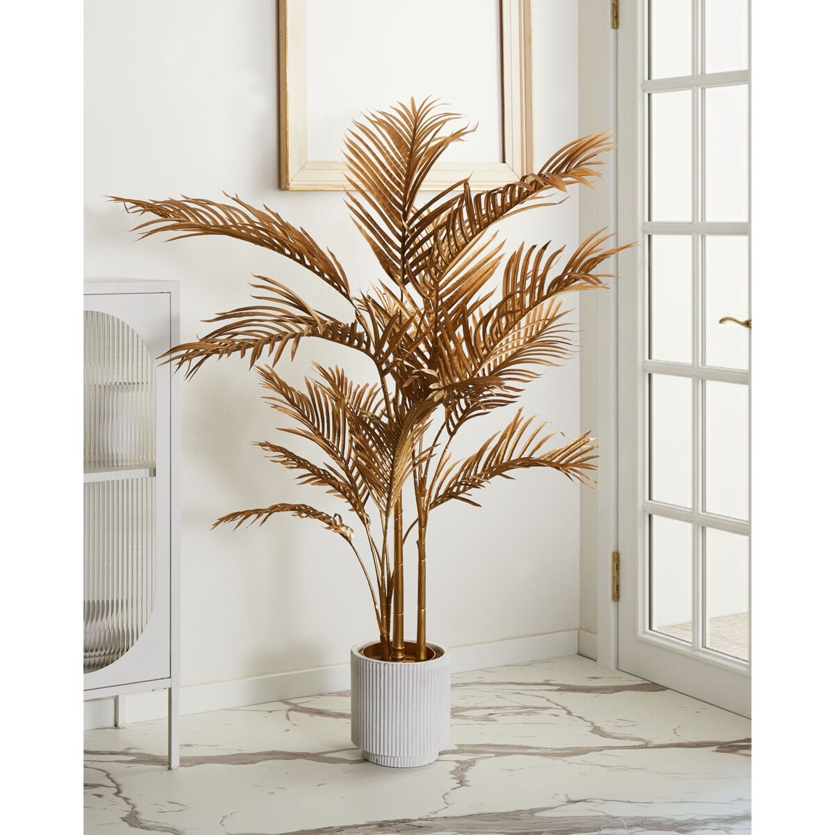 Sztuczna roślina ARECA PALM 160 cm Złoty