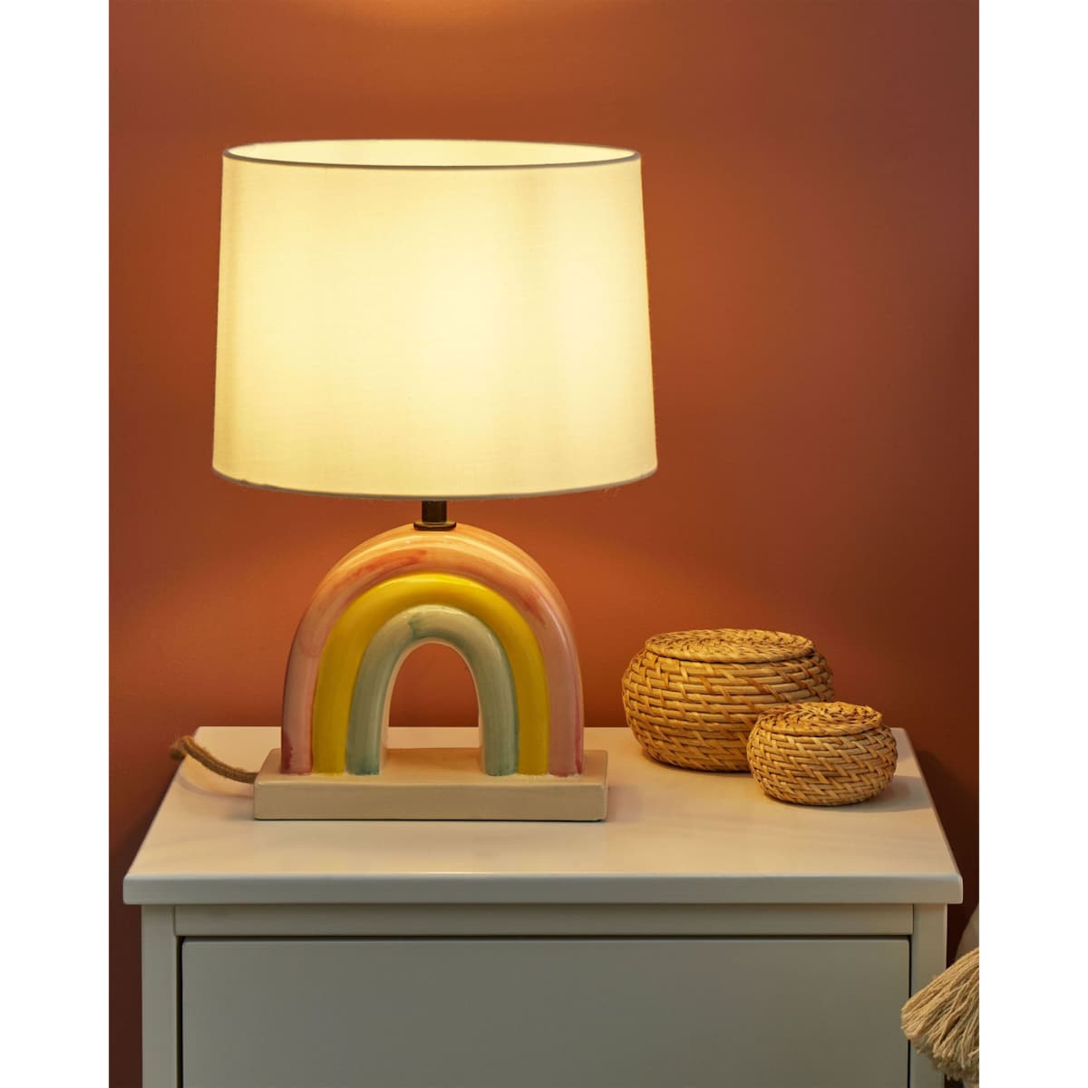 Lampa stołowa TITNA Ceramika Kolorowy