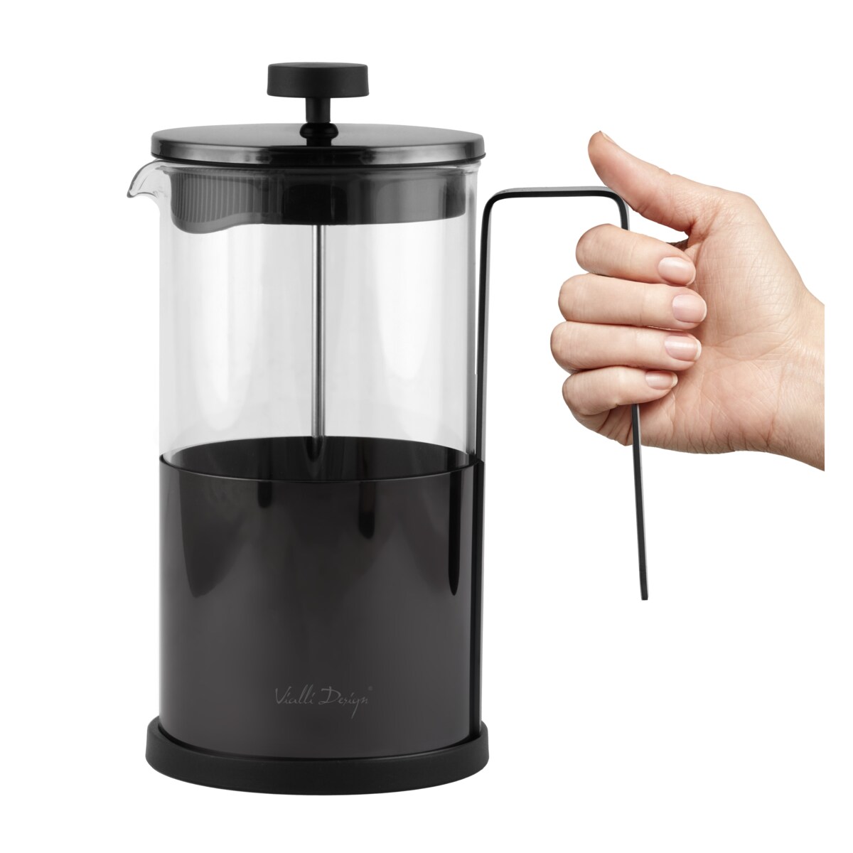 Zaparzacz do kawy i herbaty 1000 ml Diamante graiftowy 0701