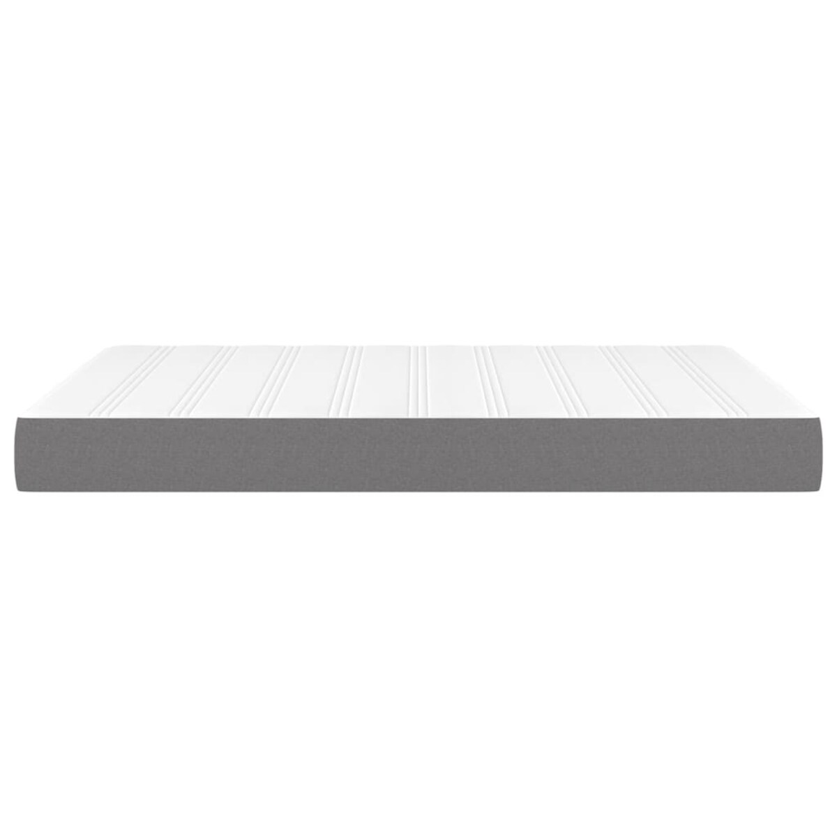 vidaXL Materac kieszeniowy, ciemnoszary, 140x190x20 cm, tkanina