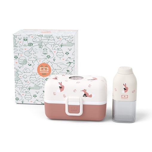 Monbento Gift Box dla dzieci - MB Trésor + MB Positive S - Fox