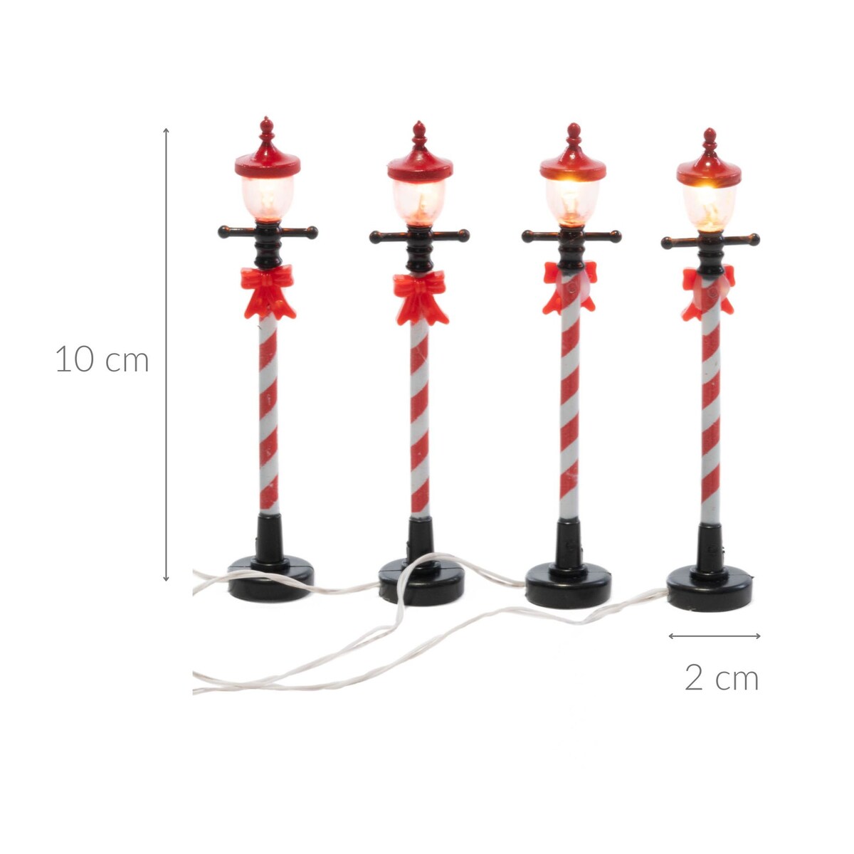 Latarnia świąteczna, świeca LED, 10 cm, tworzywo sztuczne