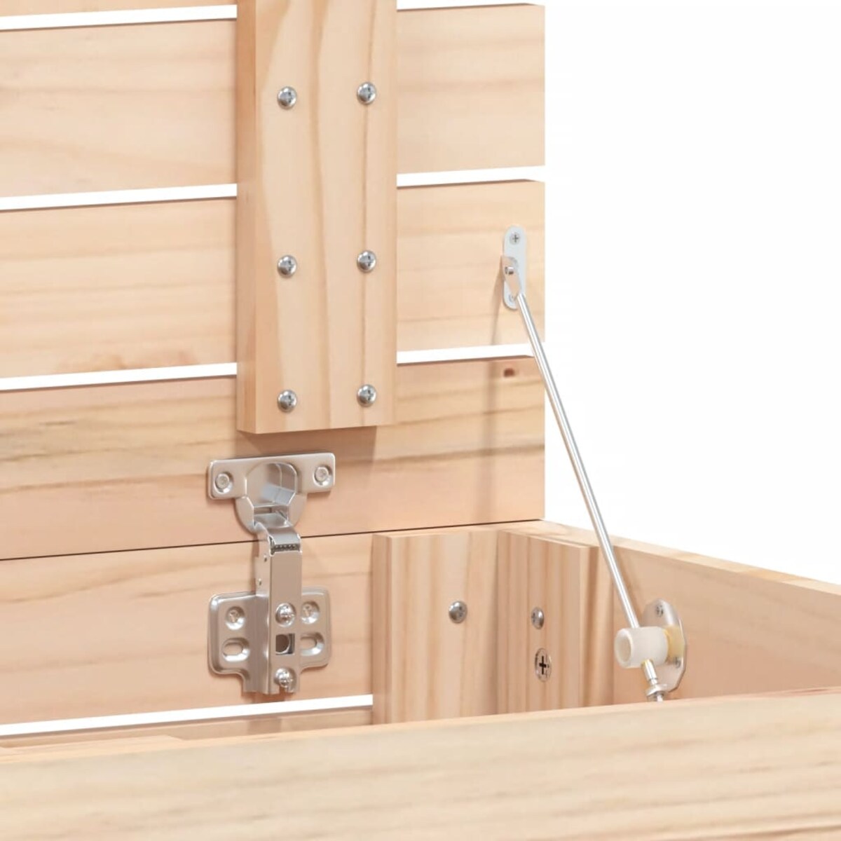 vidaXL Kosz na pranie, 88,5x44x76 cm, lite drewno sosnowe