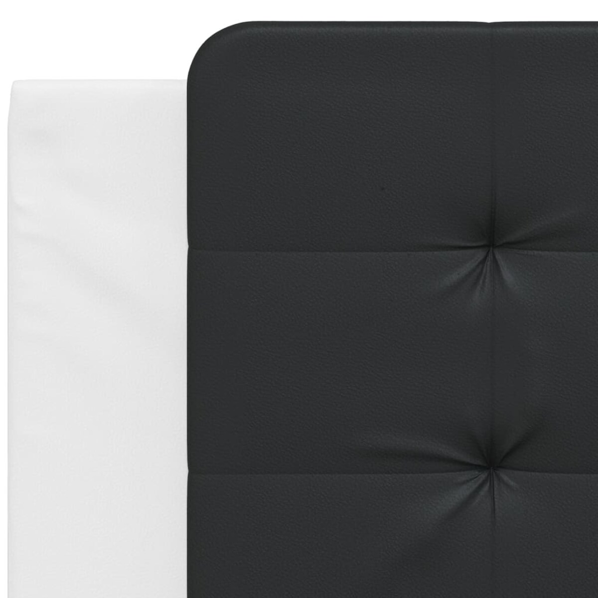 vidaXL Poduszka na wezgłowie, Zadar, czarno-biała, 100 cm, sztuczna skóra