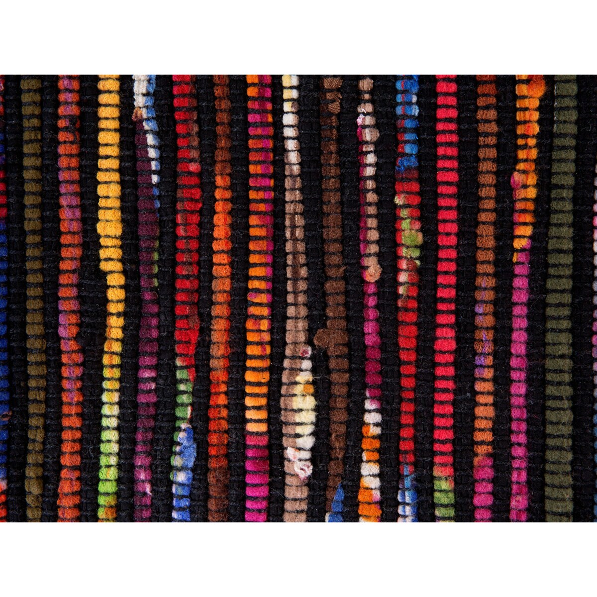 Dywany 160 x 230 cm wielokolorowy czarny BARTIN