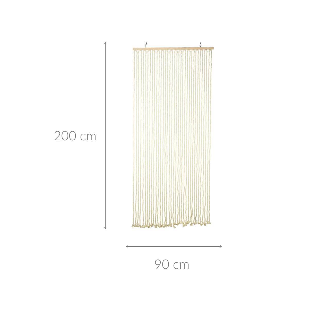 Zasłona na drzwi, makrama, 90 x 200 cm