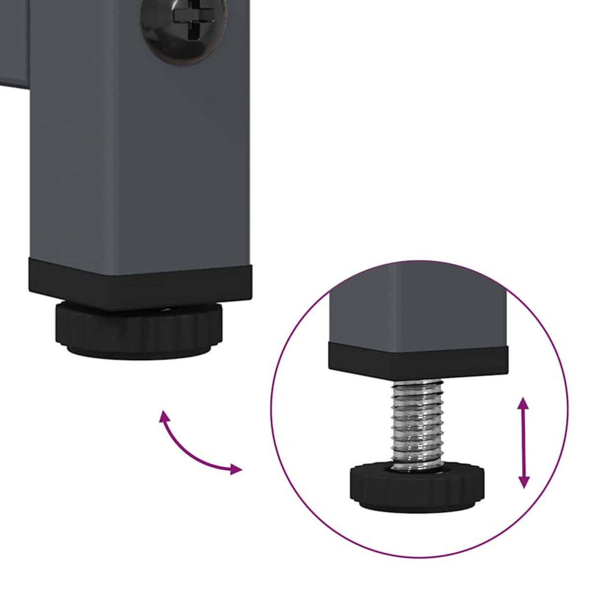 vidaXL Szafka RTV, czarna, 68x39x60,5 cm, stal walcowana na zimno