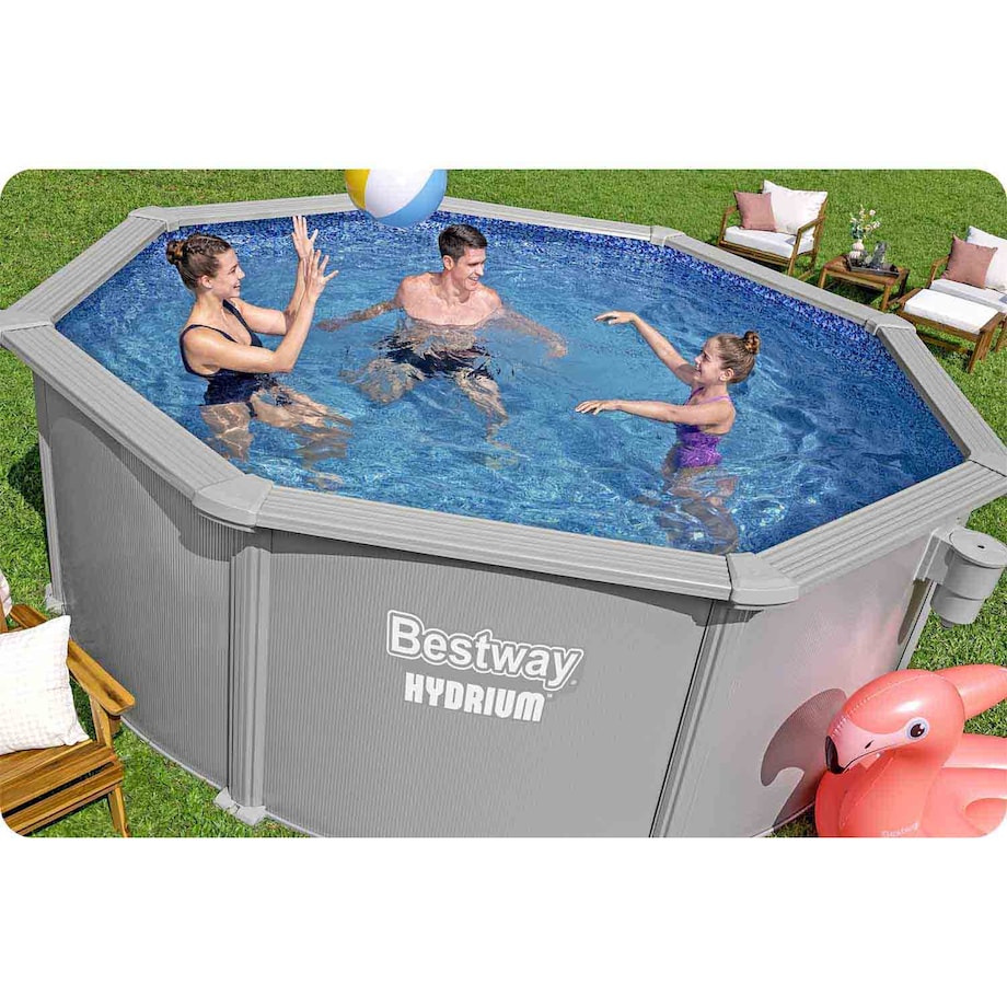 Basen stelażowy Hydrium 366x122 Bestway całoroczny 56574 zestaw 13w1