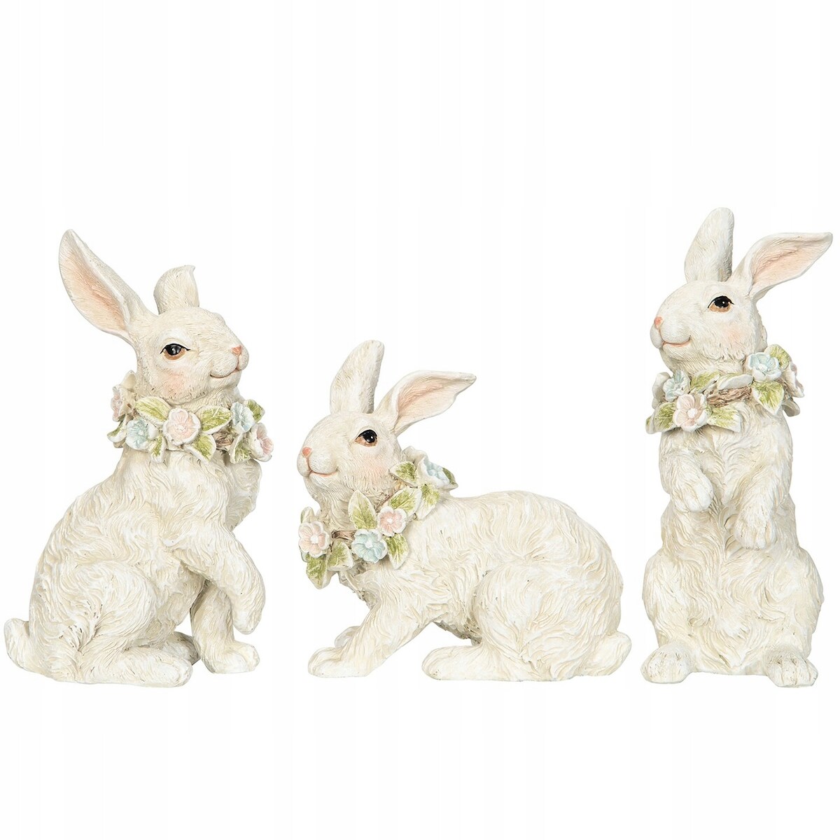 ZAJĄC WIELKANOCNY ZAJĄCE ZAJĄCZKI 3 szt FIGURKA KRÓLIK NA WIELKANOC PREZENT
