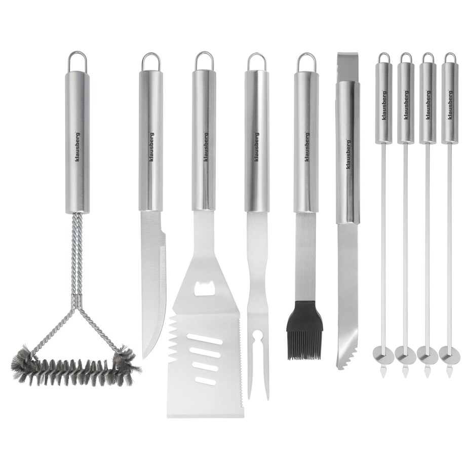 Zestaw przyborów do grilla 10 elementów narzędzia do grillowania KLAUSBERG