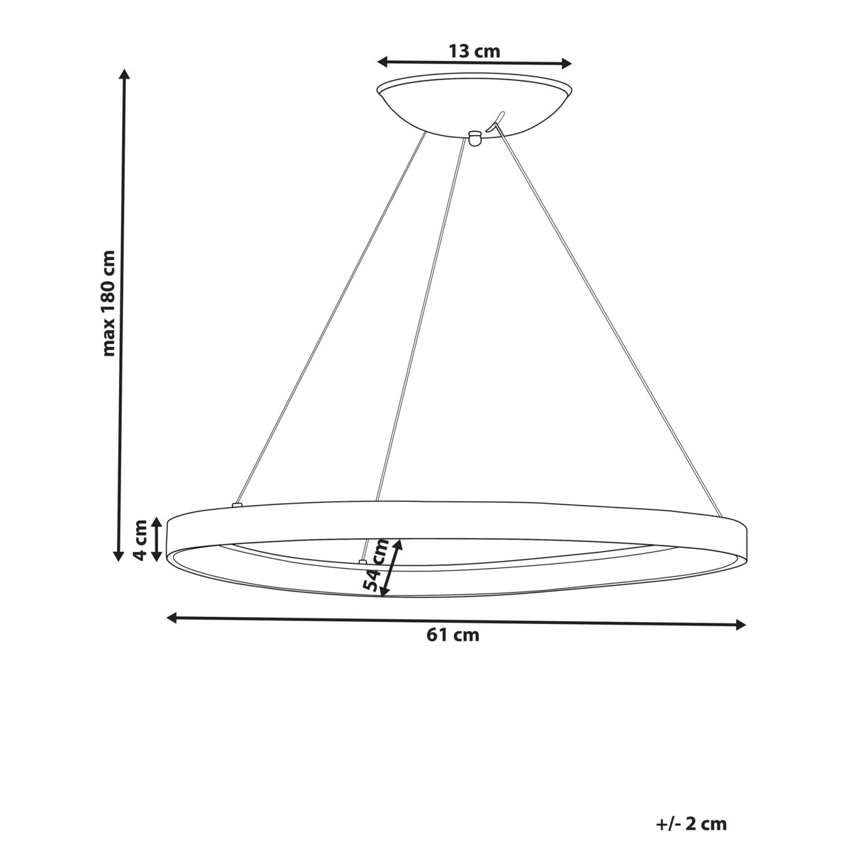 Lampa wisząca LED metalowa złota KRABURI