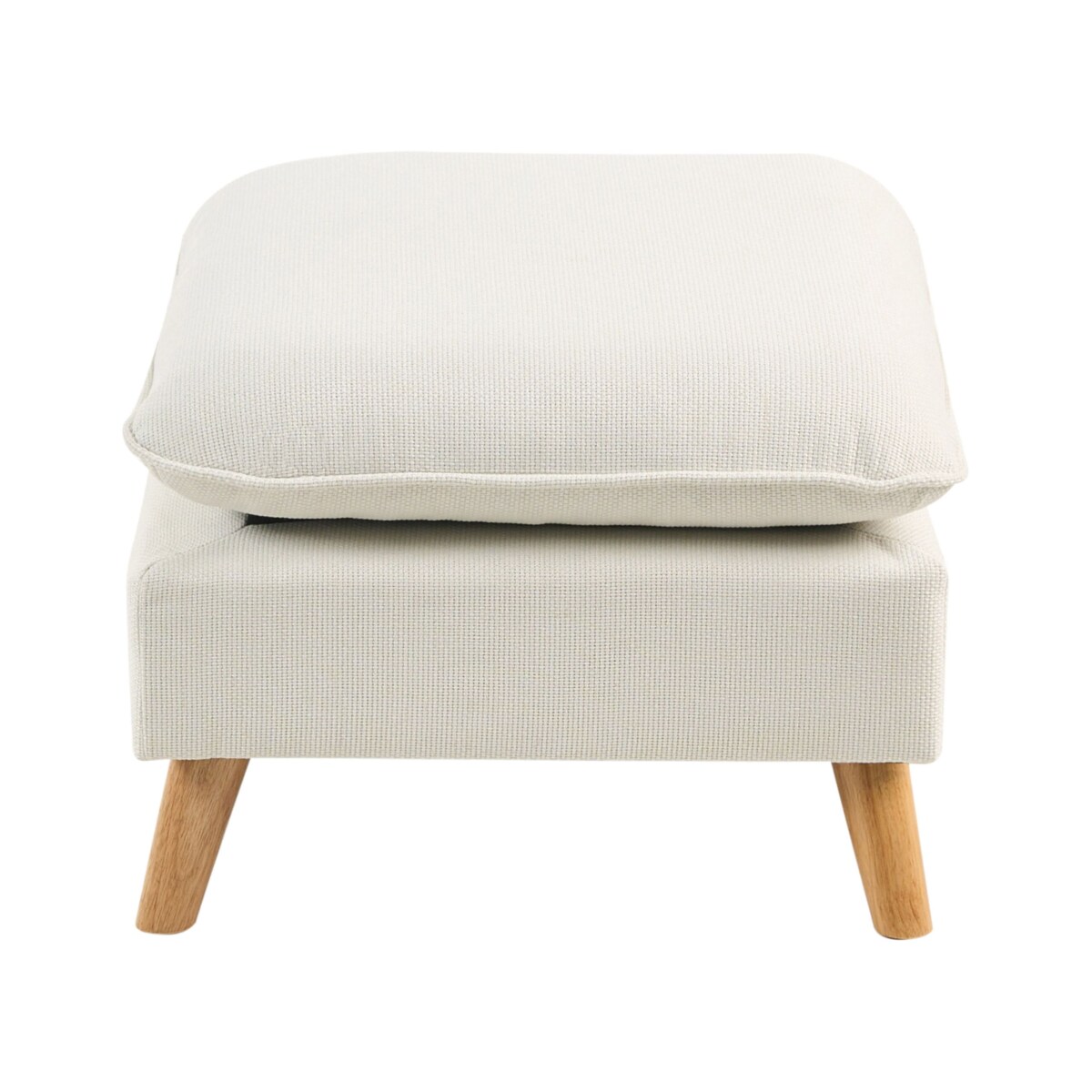 Sofa DALVIK Biały z otomaną dla 3 osób