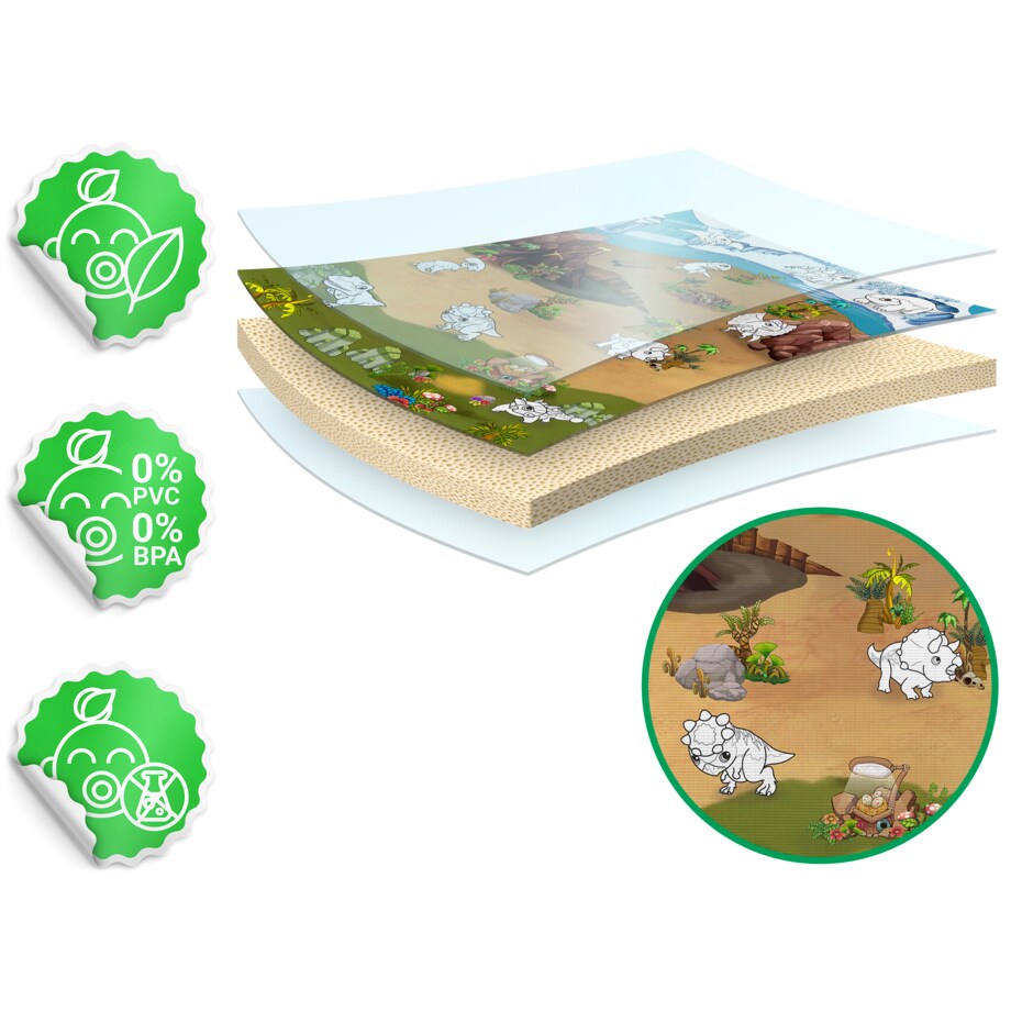 Mata edukacyjna piankowa dywan do malowania 92x120 cm zmywalna Ricokids