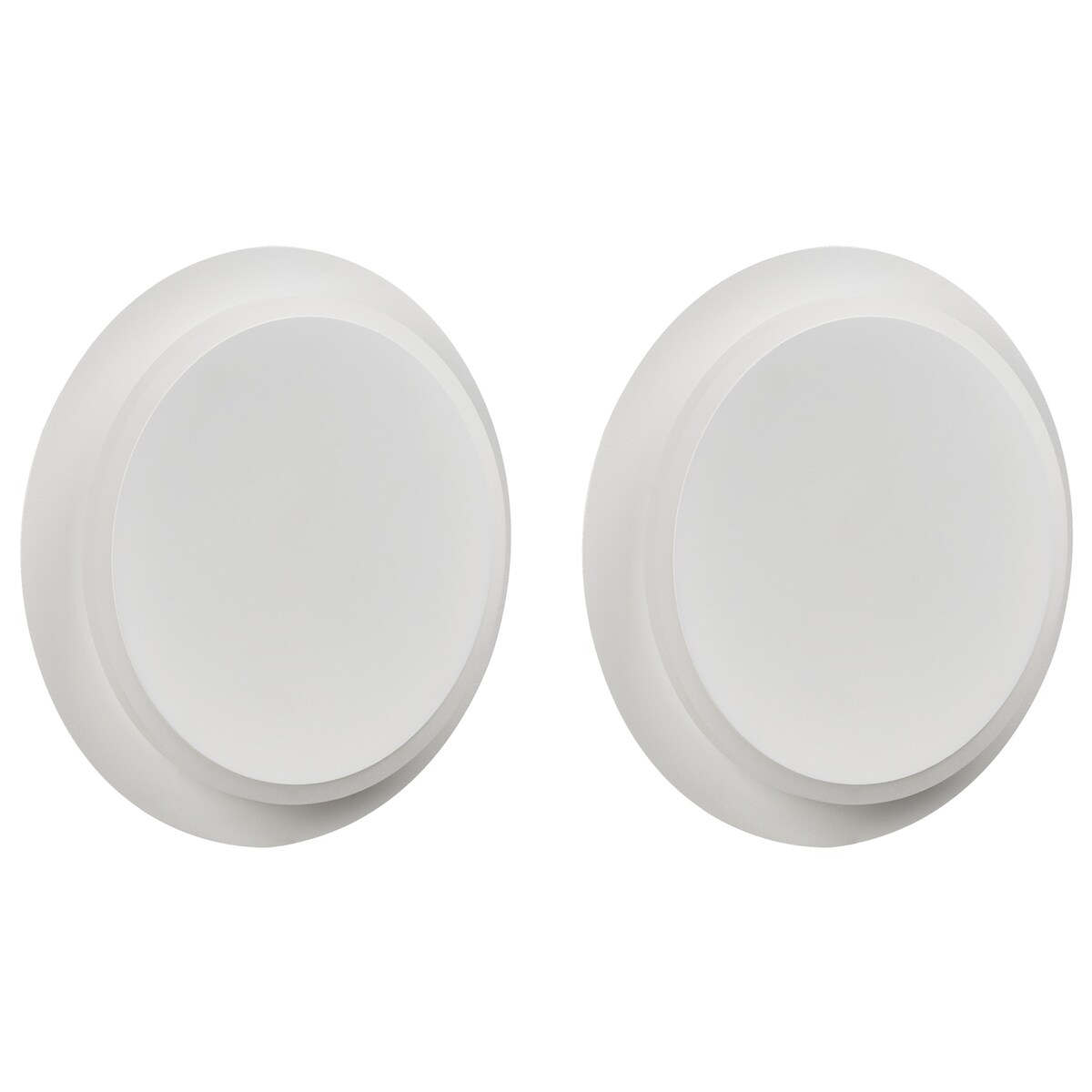 Zestaw 2 lamp ściennych SEMNON Biały Metal LED