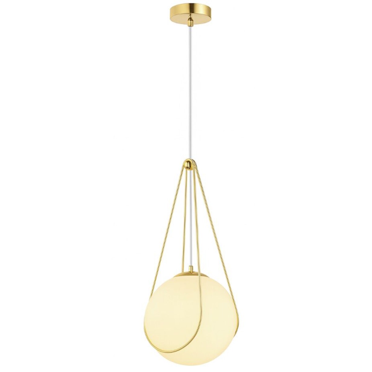 Lampa Sufitowa Wisząca App1793-1Cp Biały, Szkło