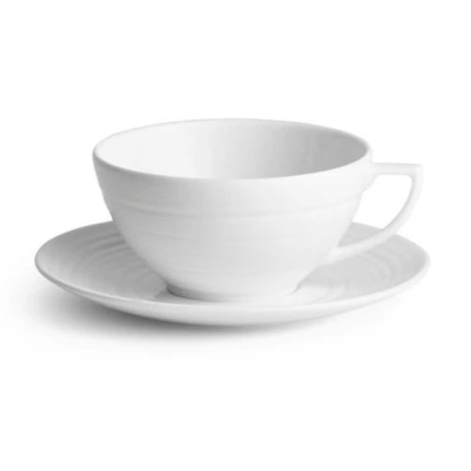 Filiżanka do herbaty ze spodkiem 250 ml Jasper Conran White Wedgwood
